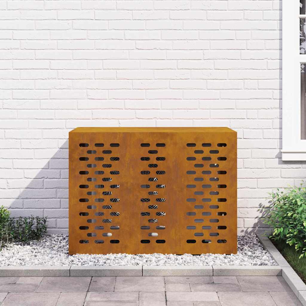 Air Conditioner Cover Rusty 110 x 50 x 80 cm Weathering steel