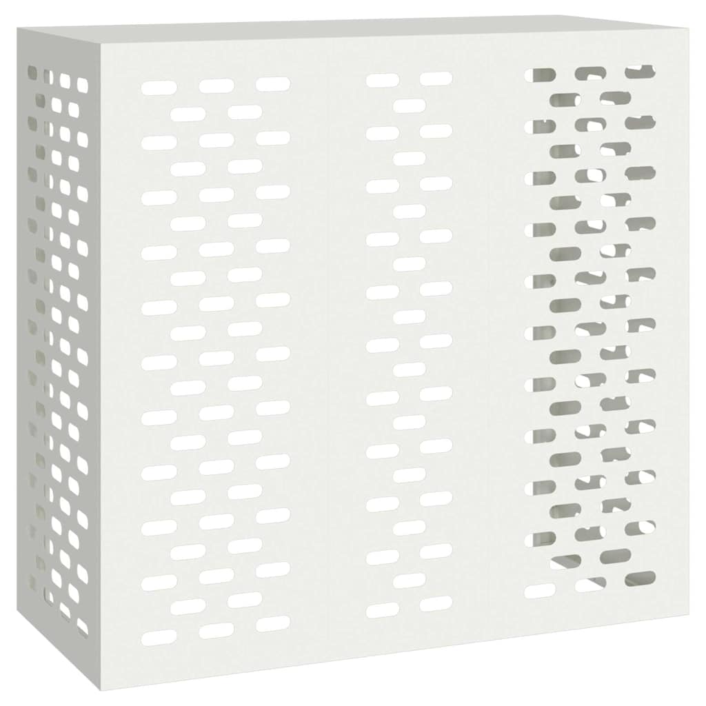 Air Conditioner Cover White 110 x 50 x 105 cm Steel