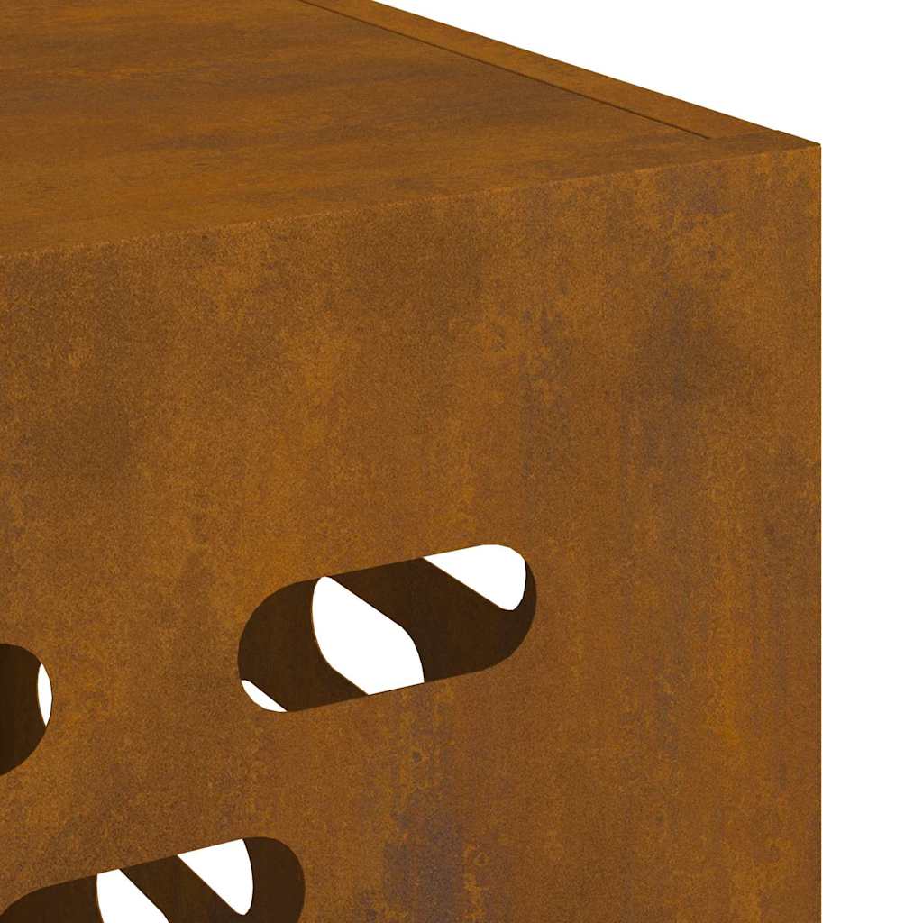 Air Conditioner Cover Rusty 110 x 50 x 105 cm Weathering steel