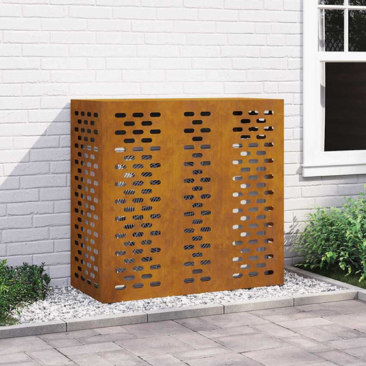 Air Conditioner Cover Rusty 110 x 50 x 105 cm Weathering steel