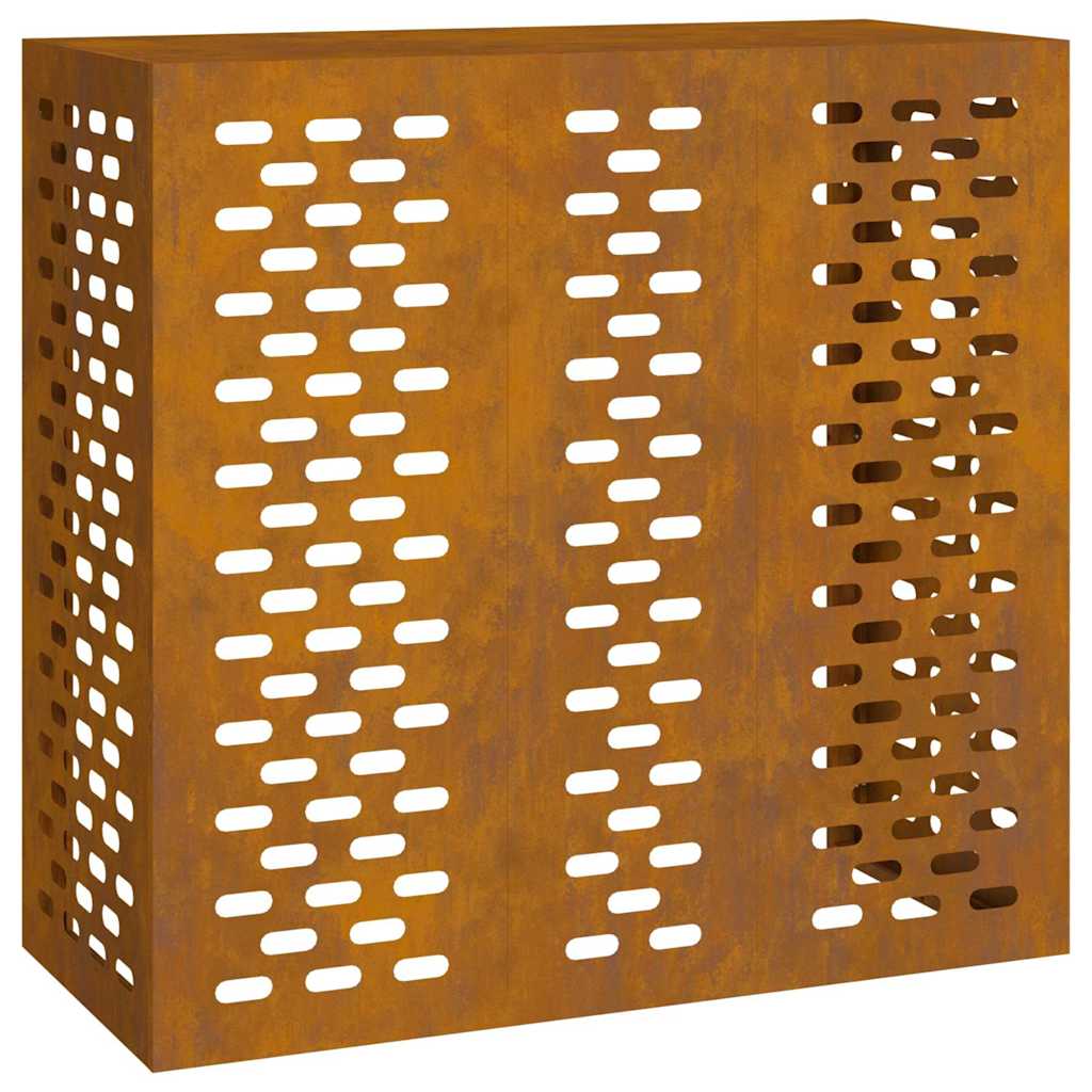Air Conditioner Cover Rusty 110 x 50 x 105 cm Weathering steel