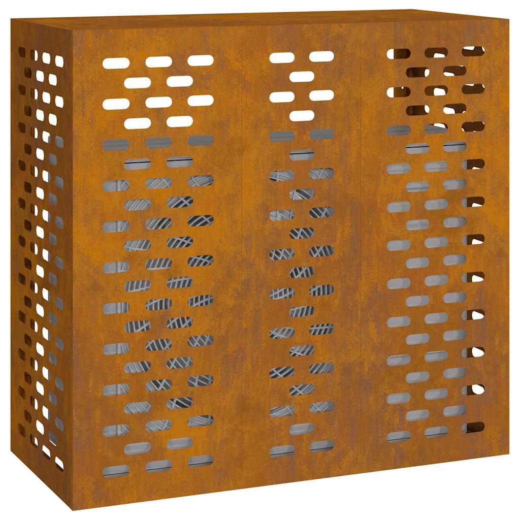 Air Conditioner Cover Rusty 110 x 50 x 105 cm Weathering steel