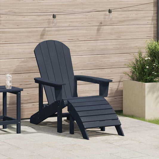 Adirondack Chair Navy 74 x 82 x 92cm Plastic