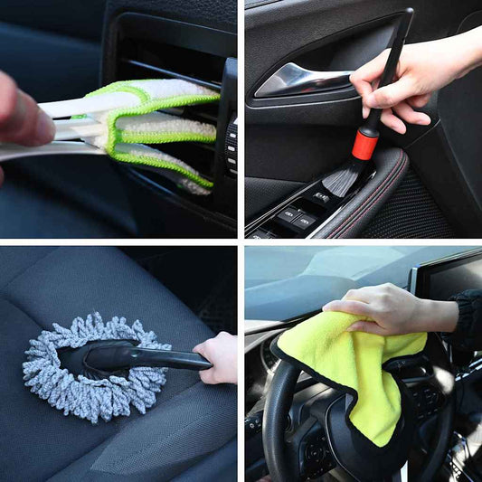 Car Cleaning Brush Set 13 pcs 13 pcs Multi Color