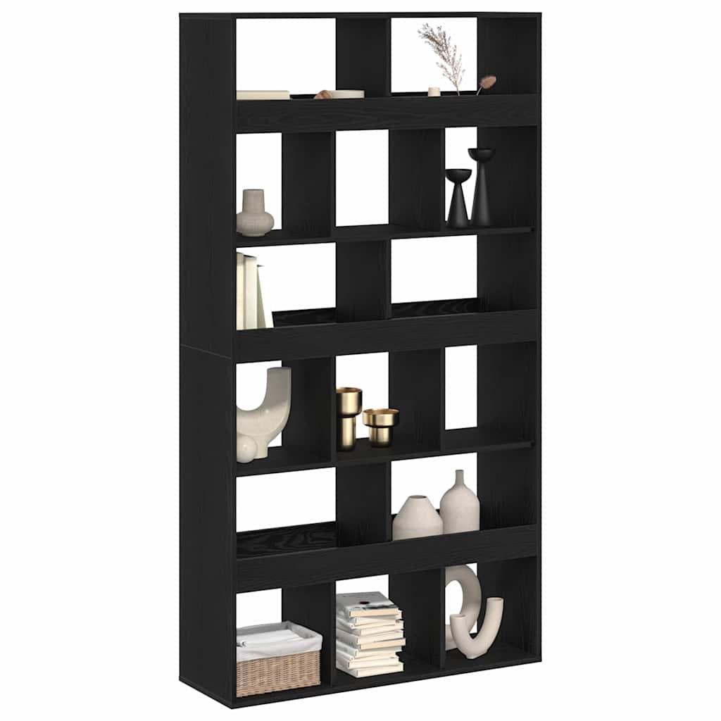 Bookshelf 2 pcs Black oak 100 x 33 x 187.5 cm Engineered wood