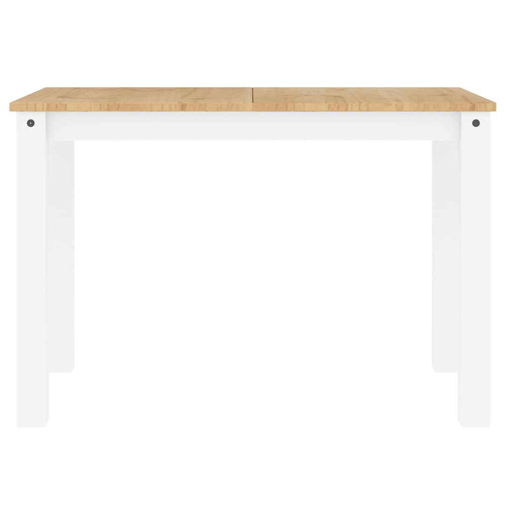 5 Piece Dining Set Panama White Solid Wood Pine