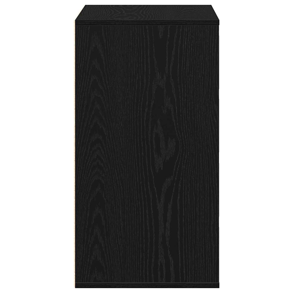 Chest of Drawers Black oak 60 x 41 x 76 cm Engineered wood