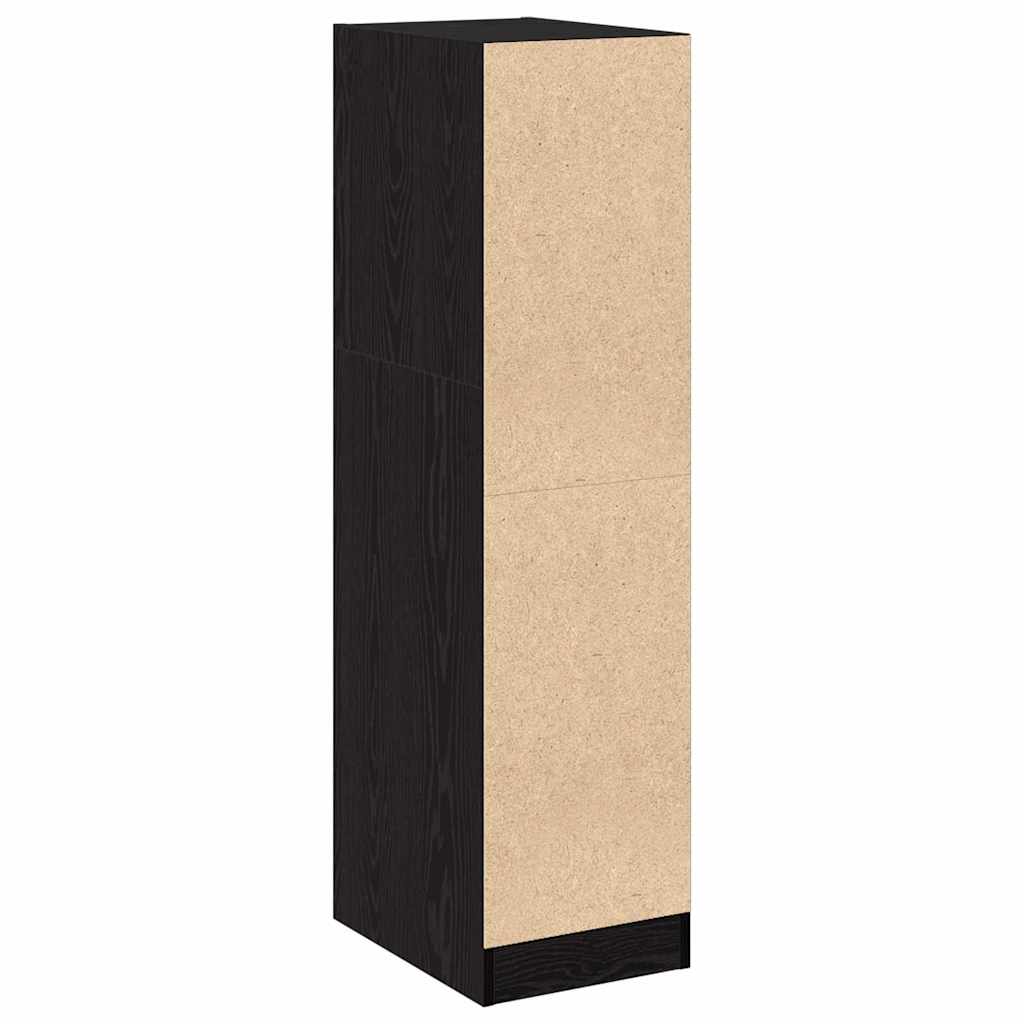 Apothecary Cabinet Black oak 30 x 41 x 118 cm Engineered wood