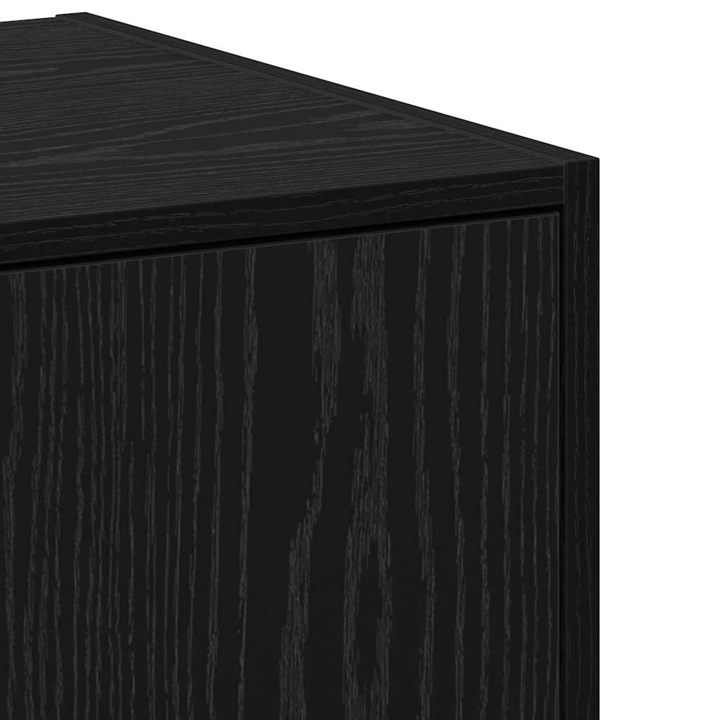 Apothecary Cabinet Black oak 40 x 41 x 77.5 cm Engineered wood