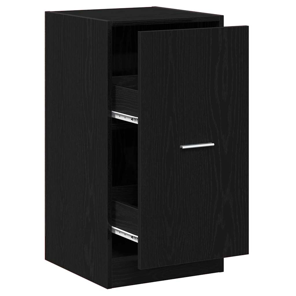 Apothecary Cabinet Black oak 40 x 41 x 77.5 cm Engineered wood