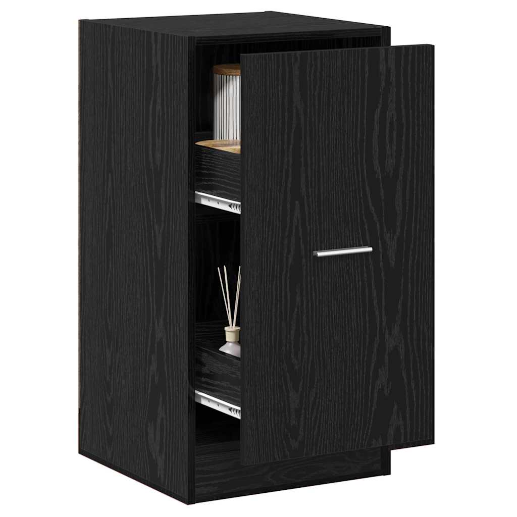 Apothecary Cabinet Black oak 40 x 41 x 77.5 cm Engineered wood