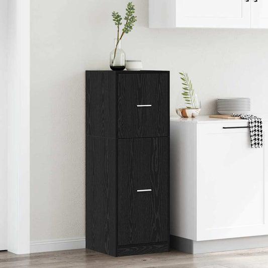Apothecary Cabinet Black oak 40 x 41 x 118 cm Engineered wood