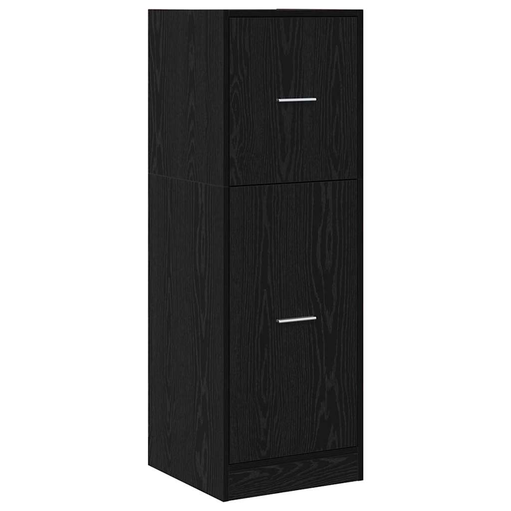 Apothecary Cabinet Black oak 40 x 41 x 118 cm Engineered wood