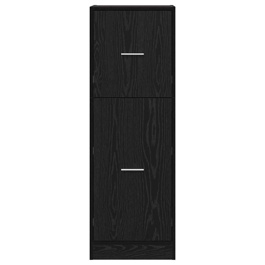 Apothecary Cabinet Black oak 40 x 41 x 118 cm Engineered wood