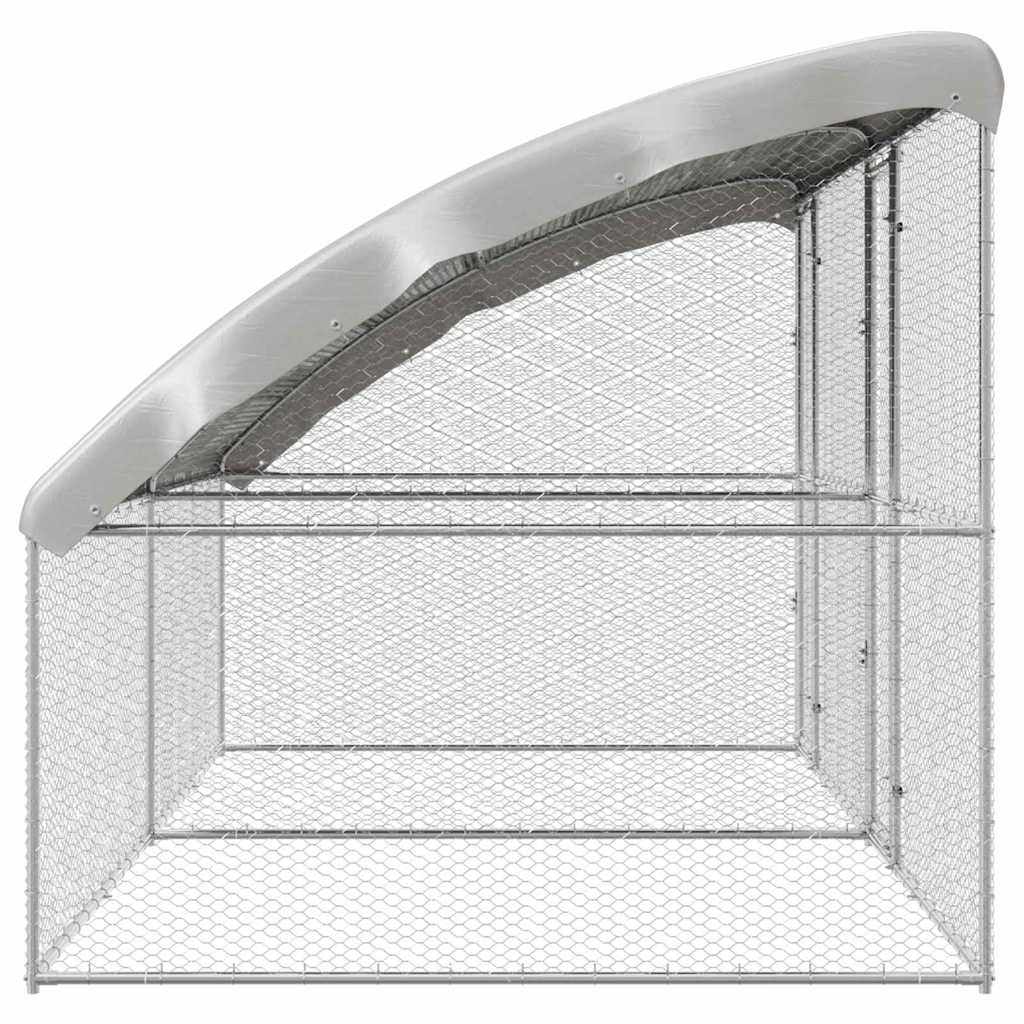 Chicken Cage Silver 400 x 200 x 198.5 cm Galvanised steel
