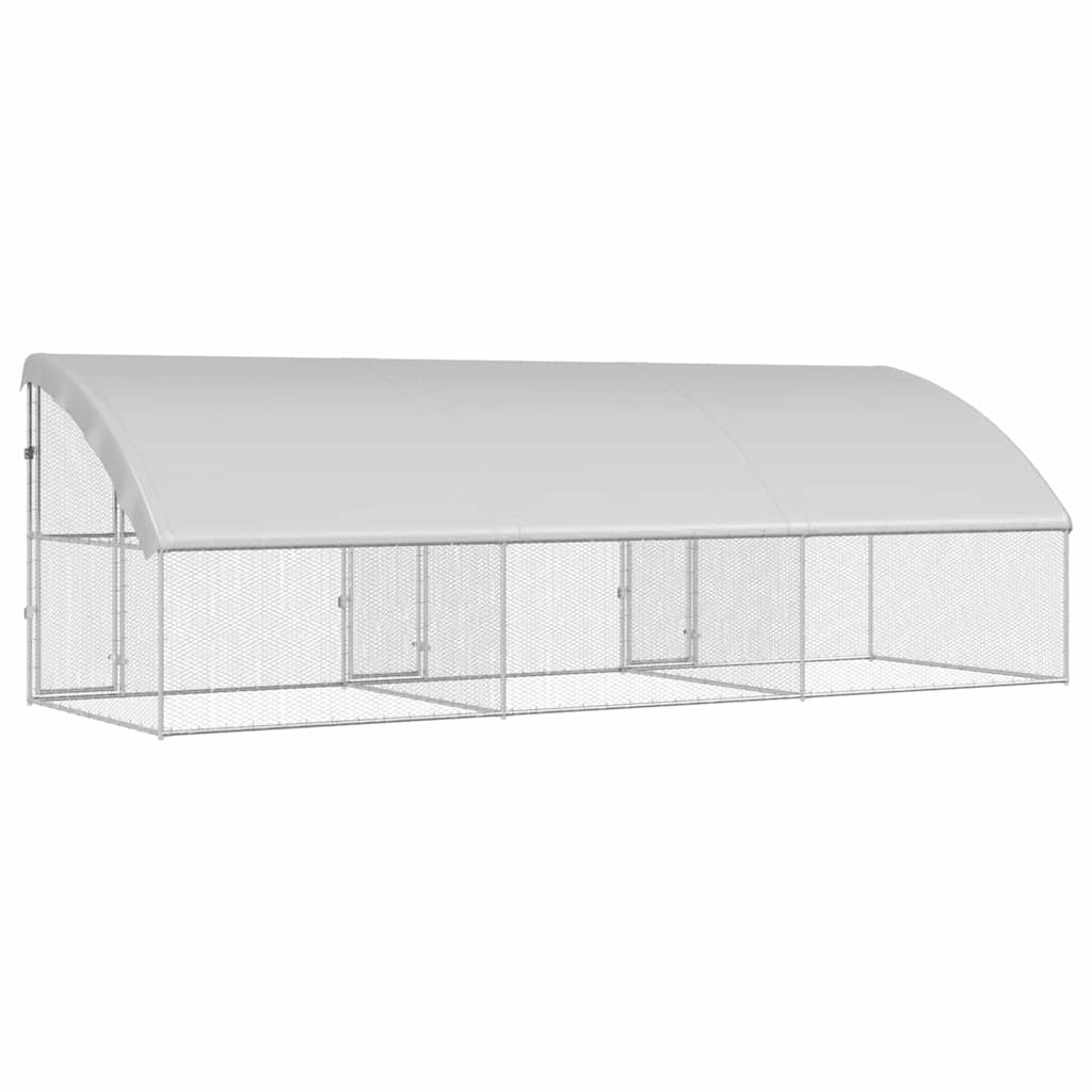 Chicken Cage Silver 600 x 200 x 198.5 cm Galvanised steel