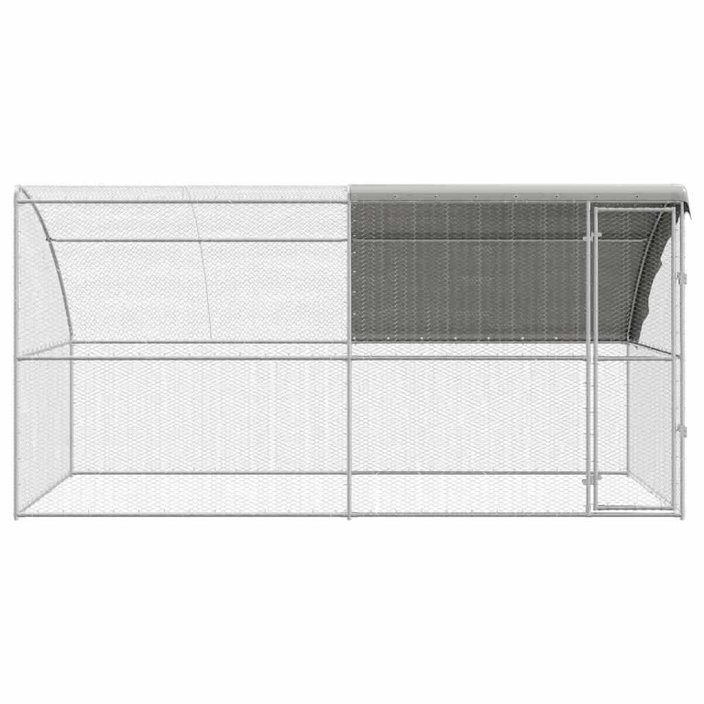 Chicken Cage Silver 400 x 200 x 198.5 cm Galvanised steel