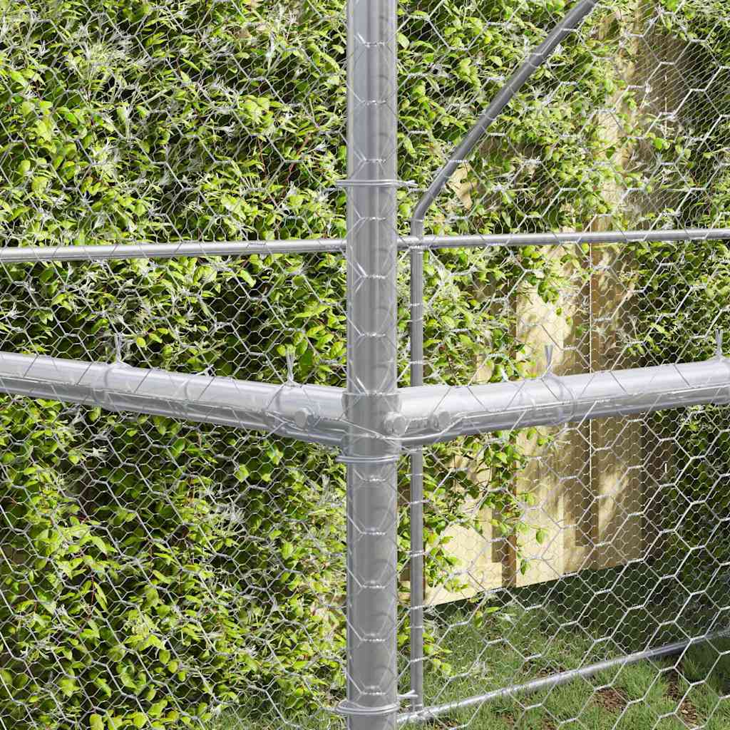 Chicken Cage Silver 800 x 200 x 198.5 cm Galvanised steel
