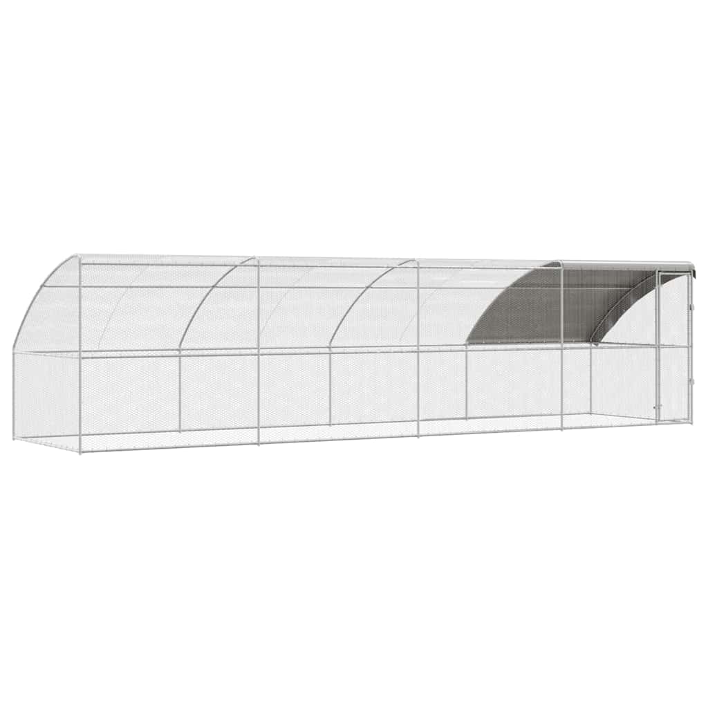 Chicken Cage Silver 800 x 200 x 198.5 cm Galvanised steel
