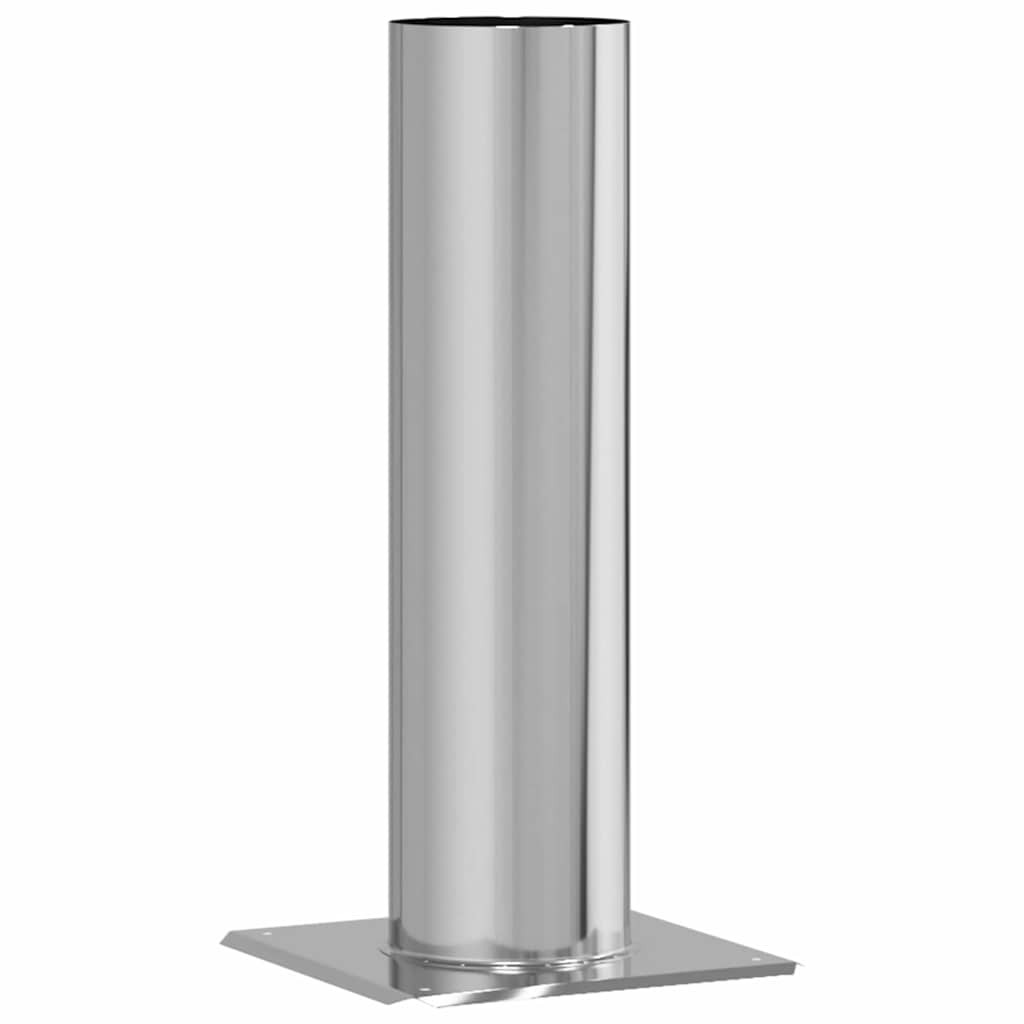 Chimney Head Extension Silver 24 x 24 x 50 cm Stainless Steel
