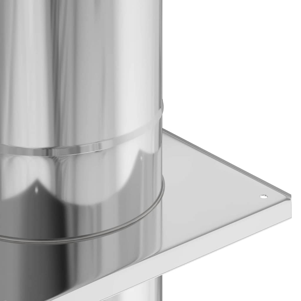 Chimney Extension Silver 25 x 25 x 65 cm Stainless Steel