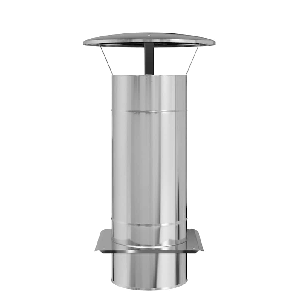 Chimney Extension Silver 35 x 35 x 65 cm Stainless Steel