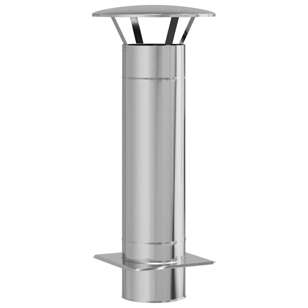 Chimney Extension Silver 35 x 35 x 82 cm Stainless Steel