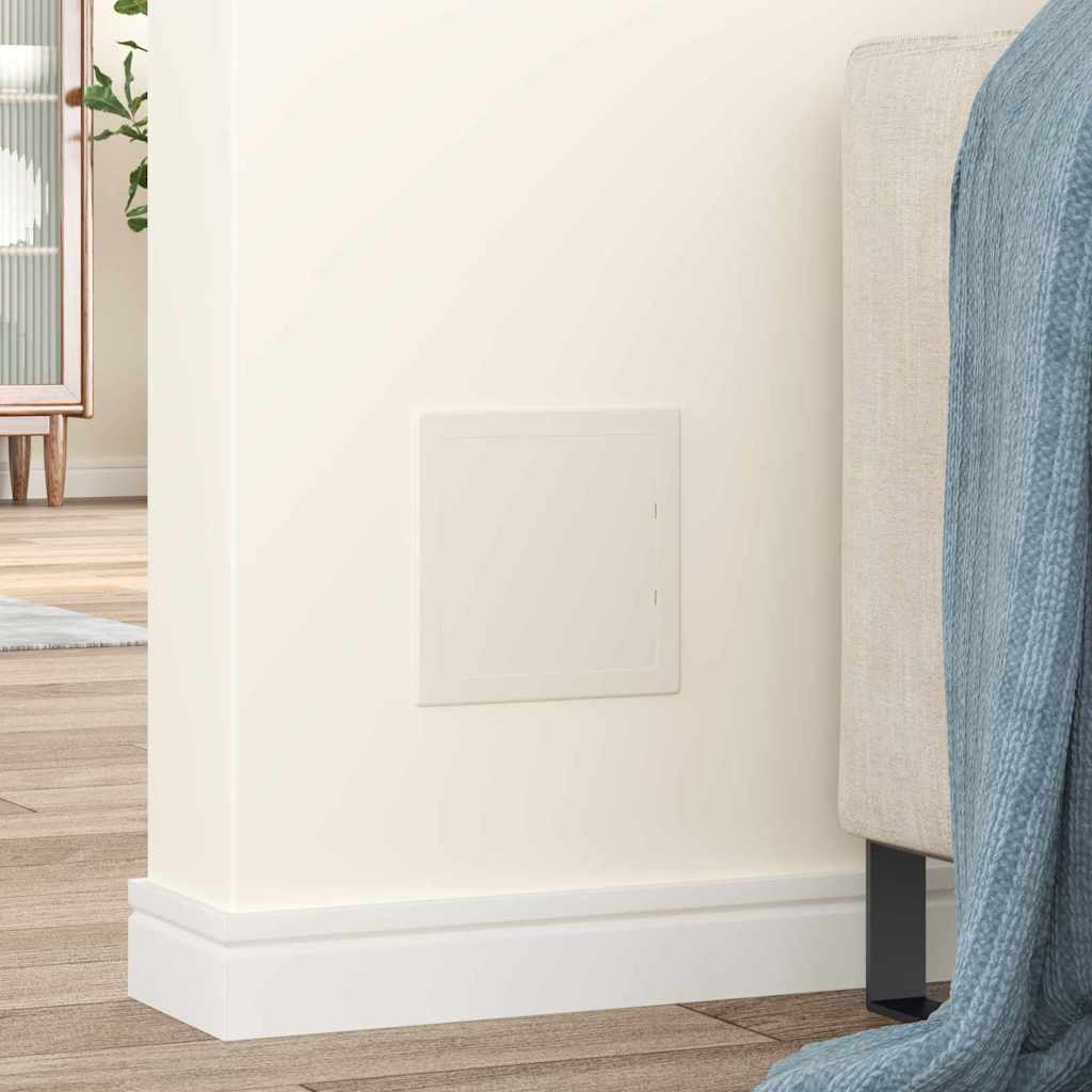 Access Panels 2 pcs White 15 x 15 x 2 cm ABS Plastic