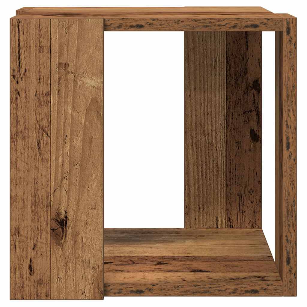 Coffee Table Old wood 32 x 32 x 30 cm Engineered wood