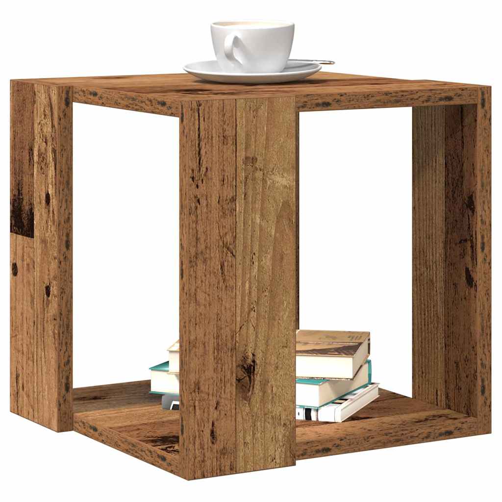 Coffee Table Old wood 32 x 32 x 30 cm Engineered wood