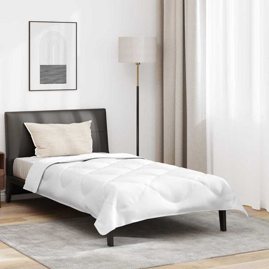 All-season Duvet 2 pcs White 135 x 200 cm Microfibre