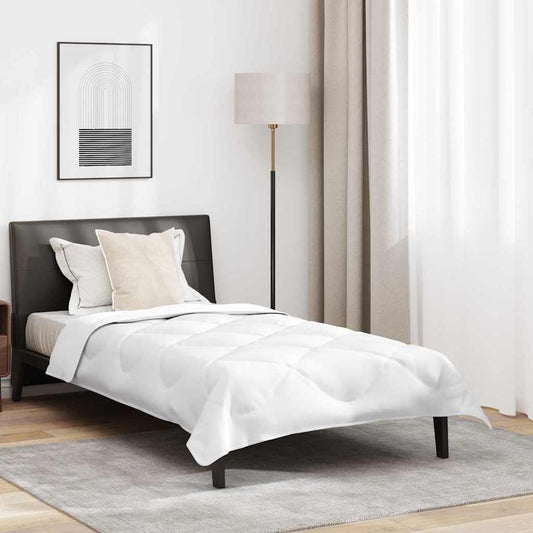 All-season Duvet 2 pcs White 135 x 220 cm Microfibre