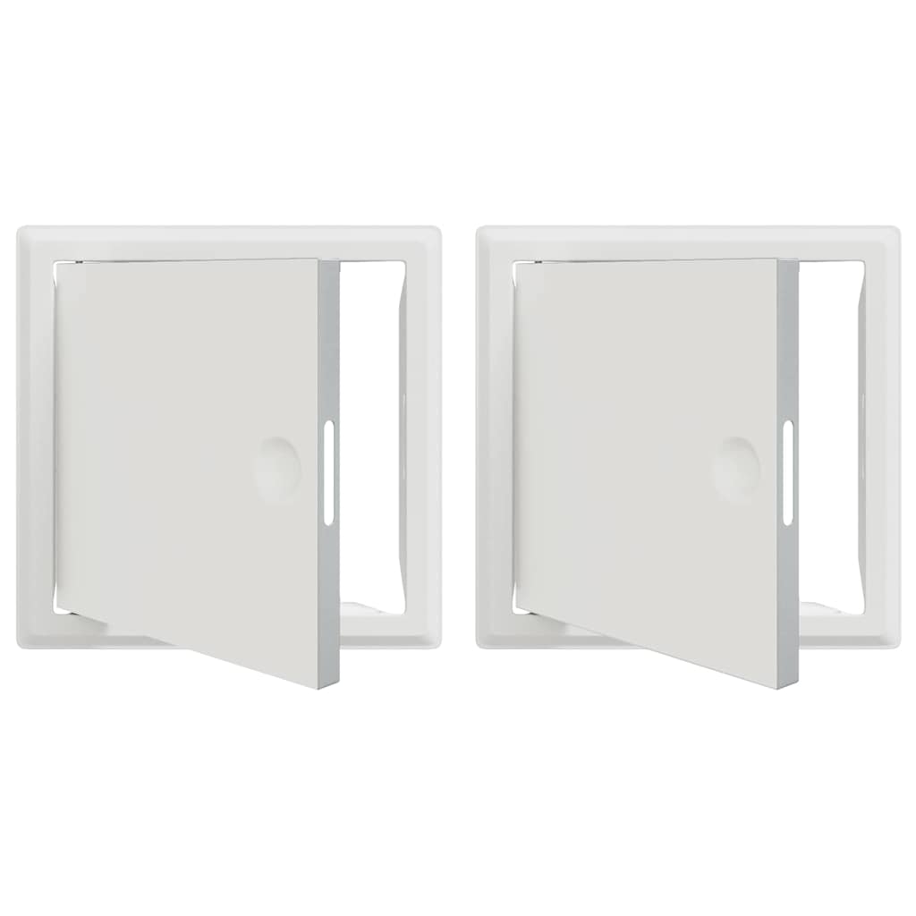Access Panel 2 pcs White 20 x 20 cm Steel