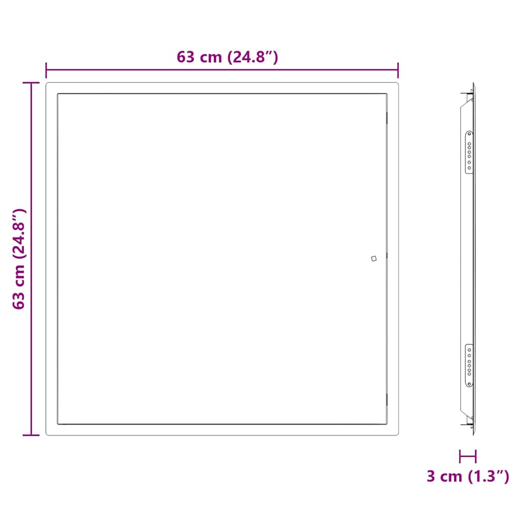Access Panel White 60 x 60 cm Steel