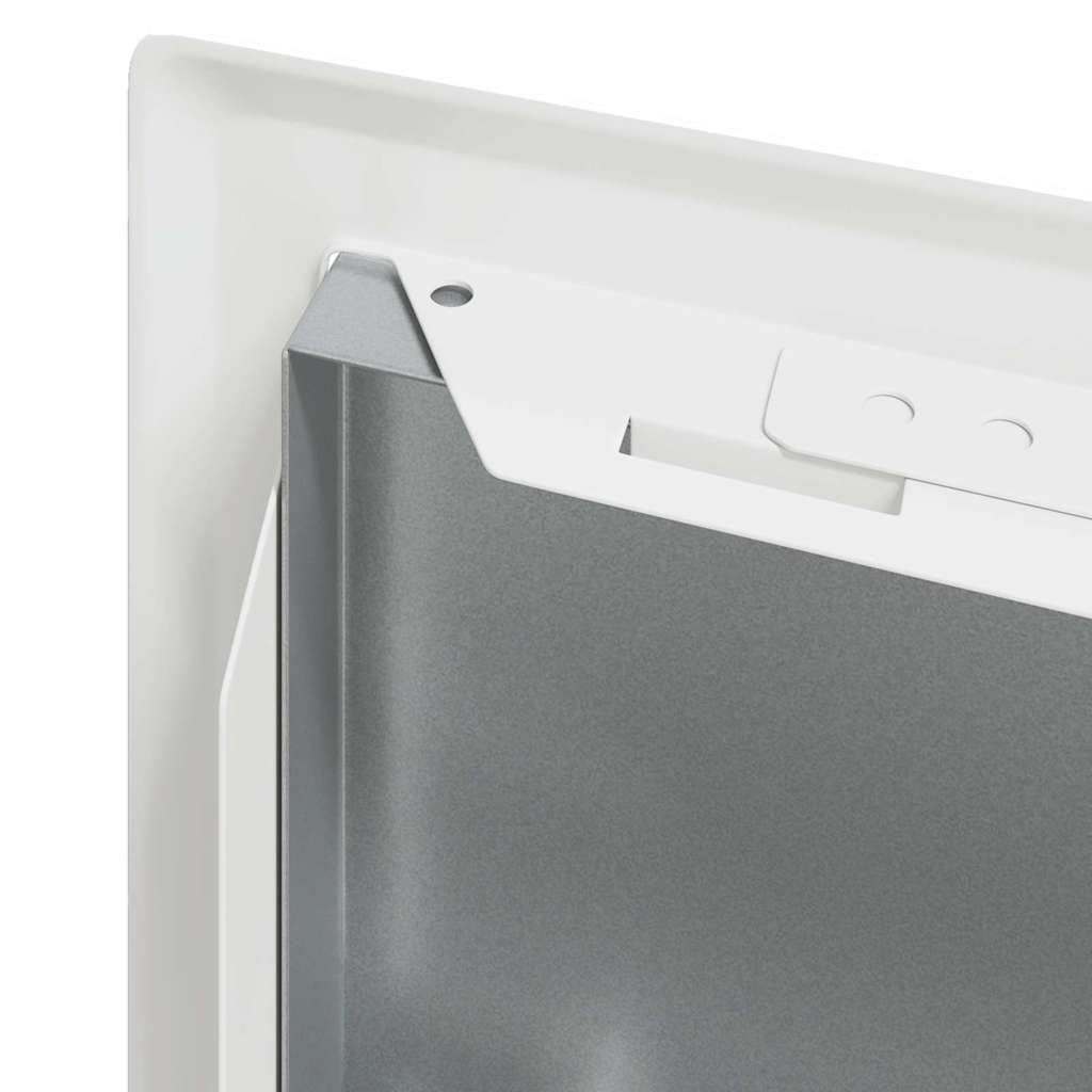 Access Panel 2 pcs White 20 x 20 cm Steel