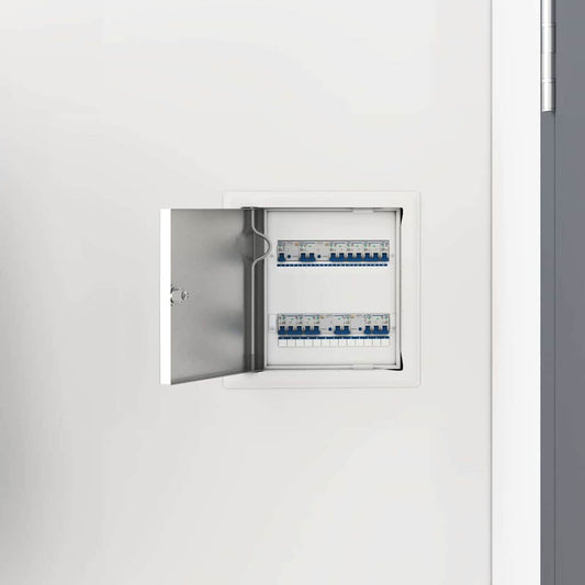 Access Panel 2 pcs White 20 x 20 cm Steel