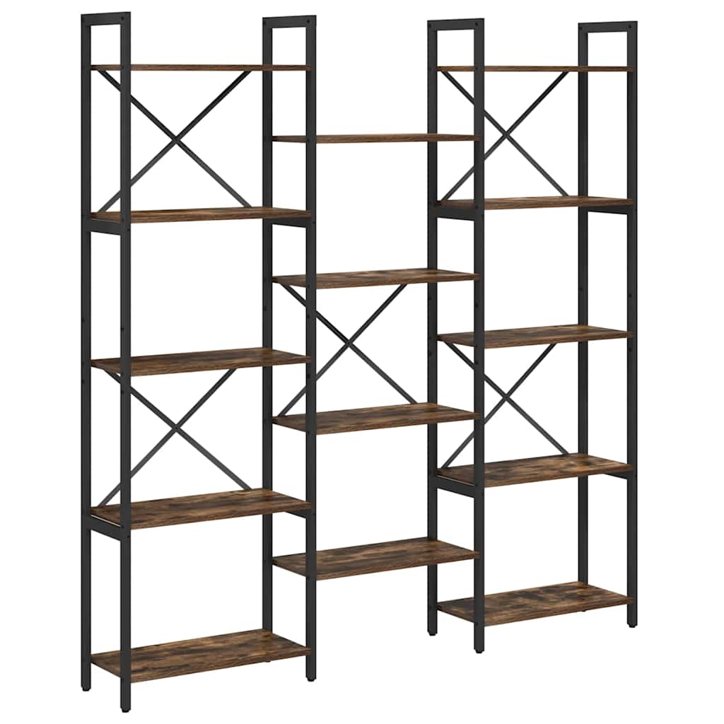 Bookshelf Smoked oak 156 x 25 x 167.5 cm Engineered wood