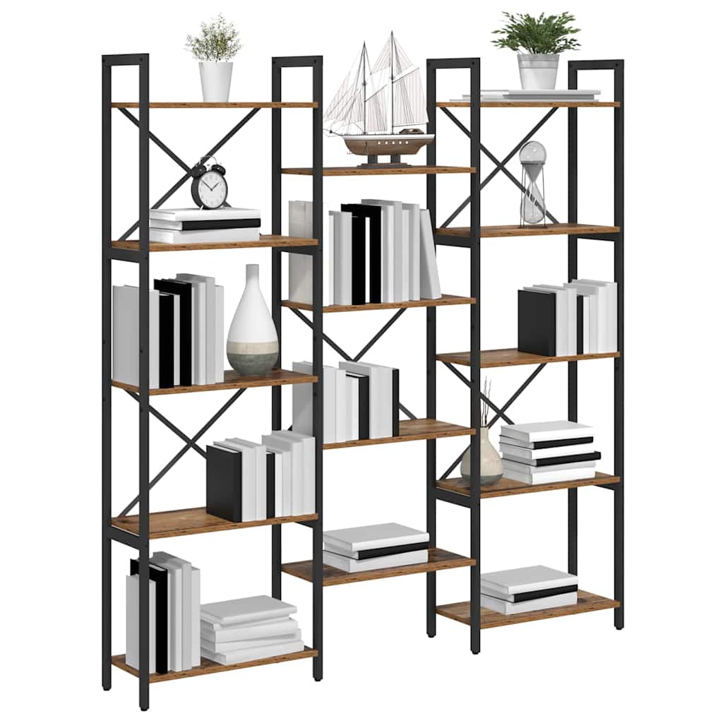 Bookshelf Old wood 156 x 25 x 167.5 cm Engineered wood