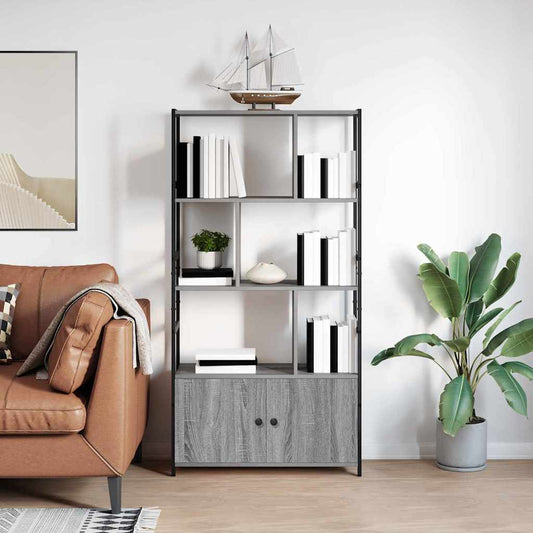 Bookshelf Grey sonoma 80 x 30 x 155.5 cm Engineered wood