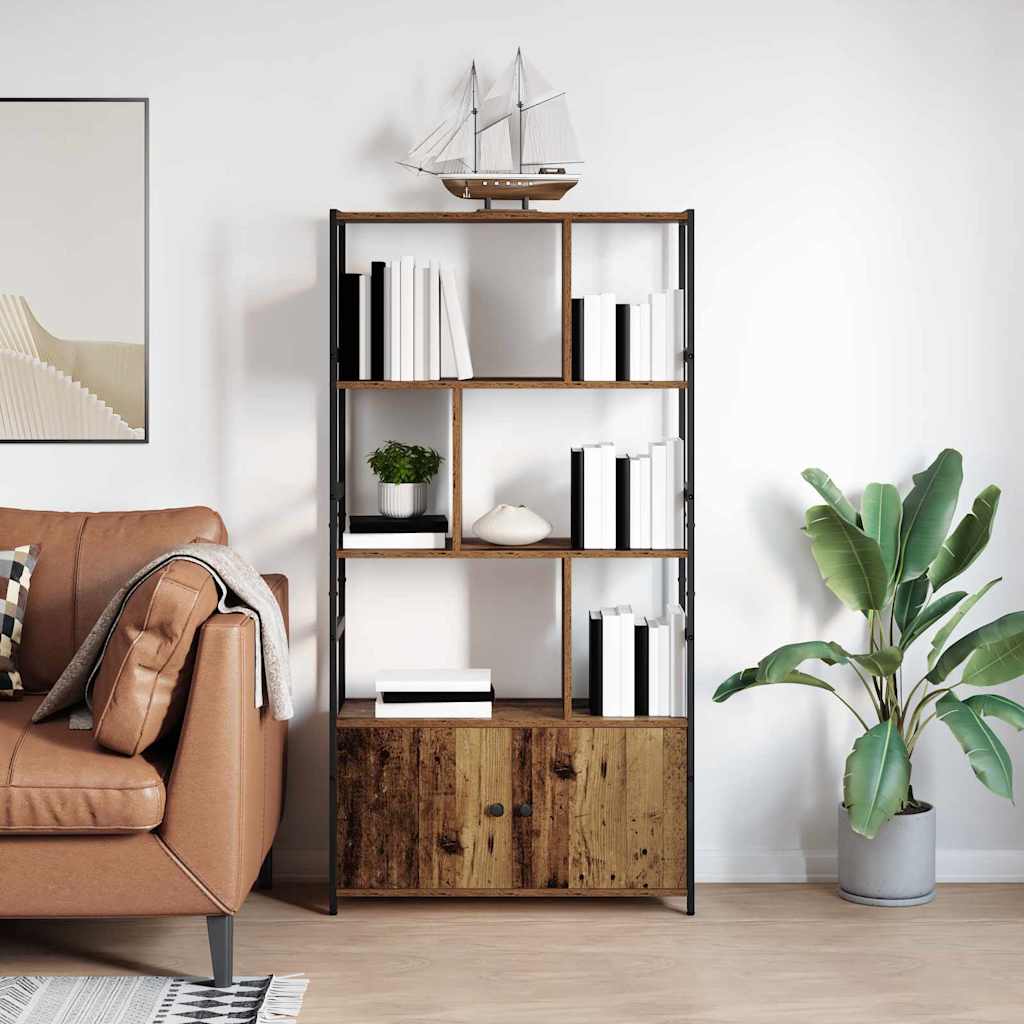 Bookshelf Old wood 80 x 30 x 155.5 cm Engineered wood
