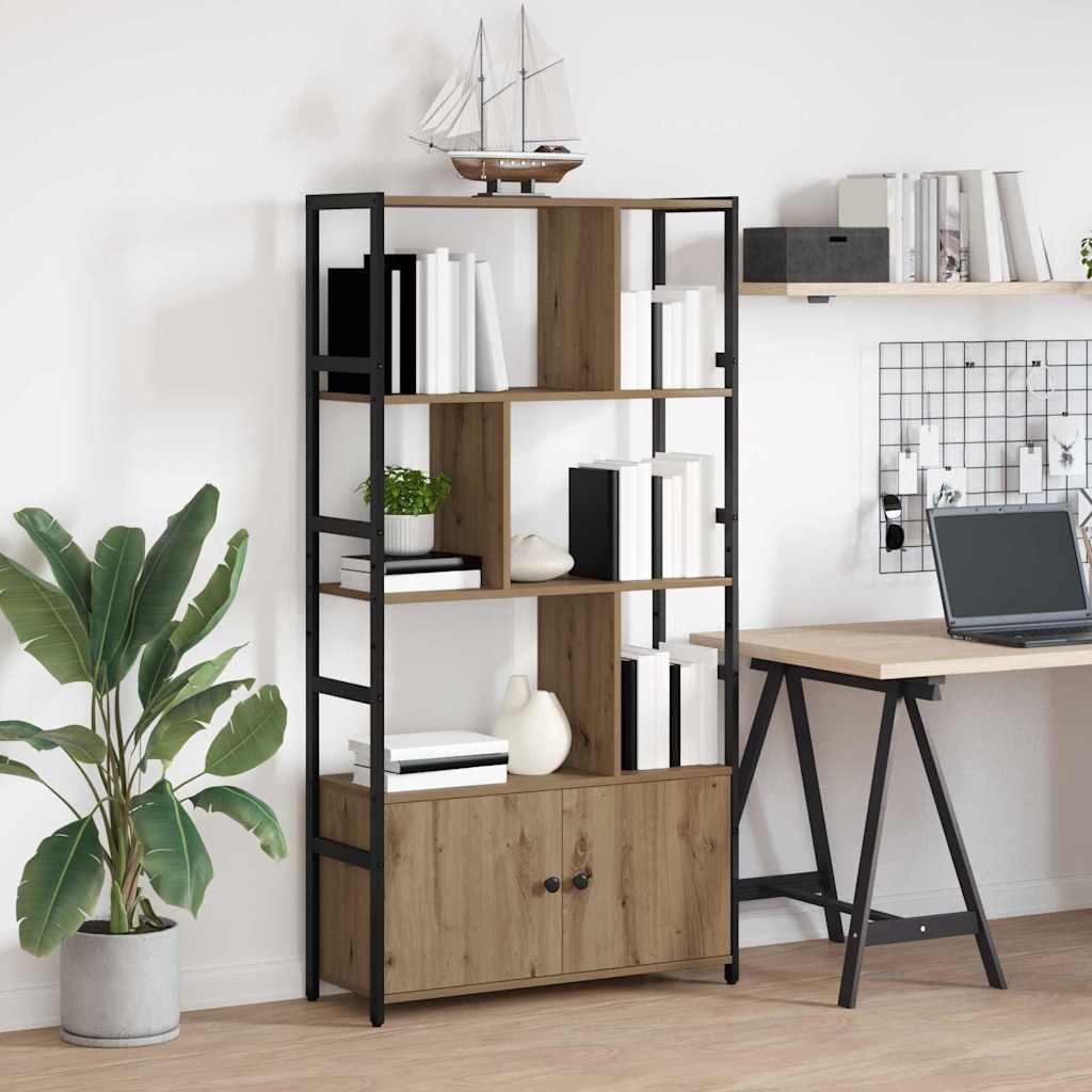 Bookshelf Artisan oak 80 x 30 x 155.5 cm Engineered wood