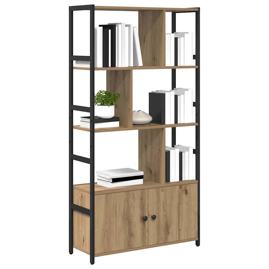 Bookshelf Artisan oak 80 x 30 x 155.5 cm Engineered wood