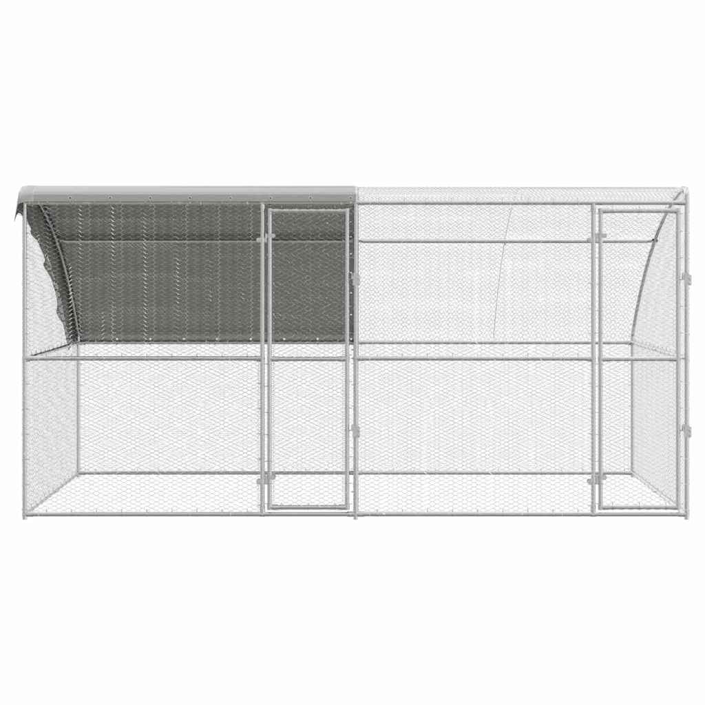 Chicken Cage Silver 400 x 200 x 198.5 cm Galvanised steel