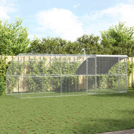 Chicken Cage Silver 600 x 200 x 198.5 cm Galvanised steel
