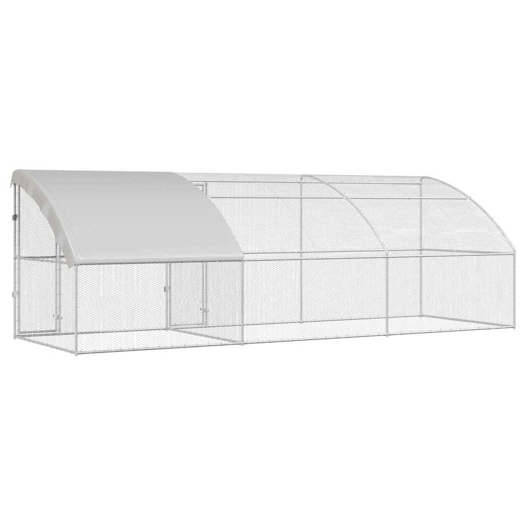 Chicken Cage Silver 600 x 200 x 198.5 cm Galvanised steel