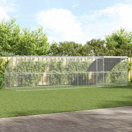 Chicken Cage Silver 800 x 200 x 198.5 cm Galvanised steel