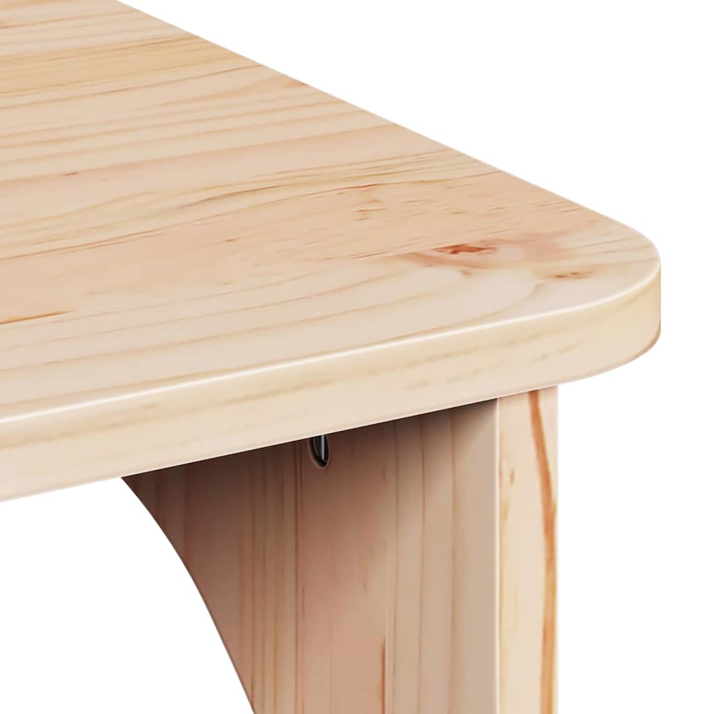 Coffee Table Natural 80 x 50 x 31 cm Solid pine wood