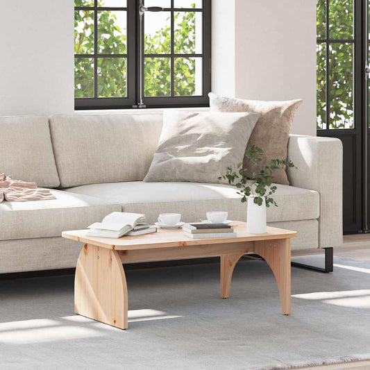 Coffee Table Natural 80 x 50 x 31 cm Solid pine wood