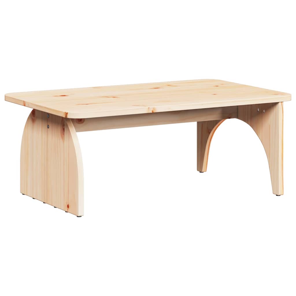 Coffee Table Natural 80 x 50 x 31 cm Solid pine wood