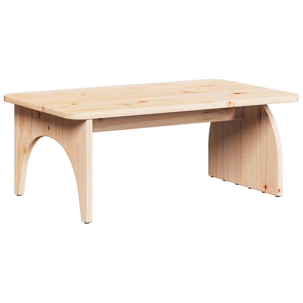 Coffee Table Natural 80 x 50 x 31 cm Solid pine wood